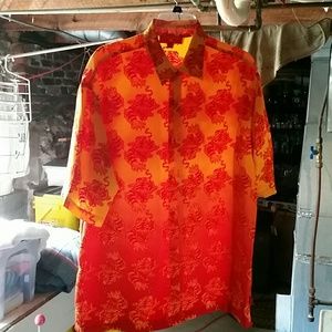 Jnco men's tiger print casual shirt